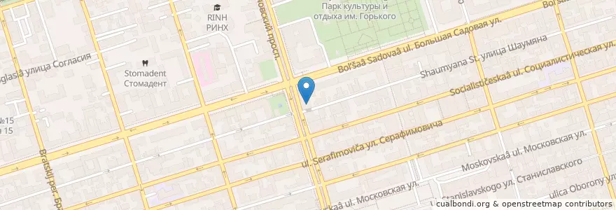 Mapa de ubicacion de Макдоналдс en Rusia, Южный Федеральный Округ, Óblast De Rostov, Городской Округ Ростов-На-Дону.
