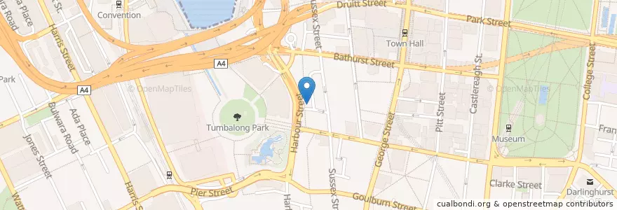 Mapa de ubicacion de Day Street Police Station en Australië, Nieuw-Zuid-Wales, Council Of The City Of Sydney, Sydney.