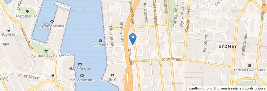 Mapa de ubicacion de Bristol Arms en Avustralya, New South Wales, Council Of The City Of Sydney, Sydney.