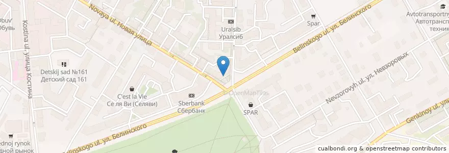 Mapa de ubicacion de Саровбизнесбанк en Rusia, Приволжский Федеральный Округ, Óblast De Nizhni Nóvgorod, Городской Округ Нижний Новгород.