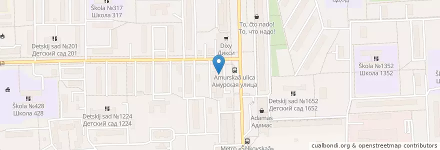 Mapa de ubicacion de Столичные Аптеки en ロシア, 中央連邦管区, モスクワ, Восточный Административный Округ, Район Гольяново.