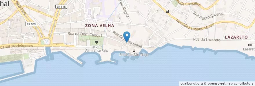 Mapa de ubicacion de Cidade Velha en Portogallo.