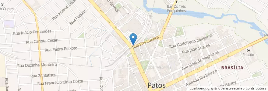 Mapa de ubicacion de Espetinho en Brasilien, Nordosten, Paraíba, Região Metropolitana De Patos, Região Geográfica Intermediária De Patos, Região Geográfica Imediata De Patos, Patos.