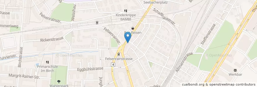 Mapa de ubicacion de Tea Room en Switzerland, Zurich, District Zurich, Zurich.