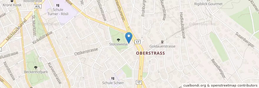 Mapa de ubicacion de Kindergarten Ottikerweg I – III en سوئیس, زوریخ, Bezirk Zürich, Zürich.