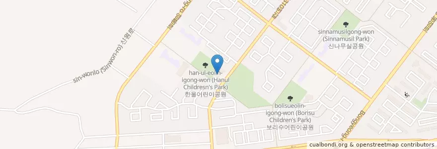 Mapa de ubicacion de 진아유치원 en 대한민국, 경기도, 수원시, 영통구.