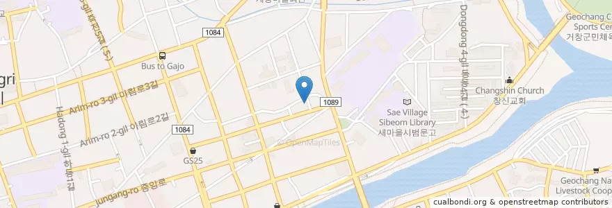 Mapa de ubicacion de 별미갈비찜 en South Korea, Gyeongsangnam-Do, Geochang-Gun.