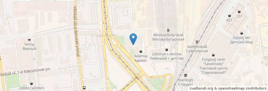 Mapa de ubicacion de Домовая кухня en Rusland, Centraal Federaal District, Moskou, Северный Административный Округ.