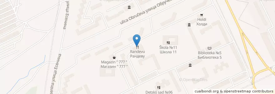 Mapa de ubicacion de Рандеву en ロシア, シベリア連邦管区, ケメロヴォ州, プロコピエフスキー地区, プロコピエフスキー管区.