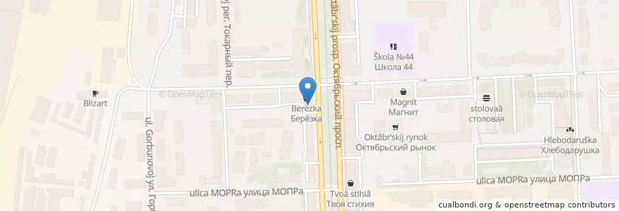 Mapa de ubicacion de Банк Хлынов en Rusia, Приволжский Федеральный Округ, Óblast De Kírov, Городской Округ Киров.