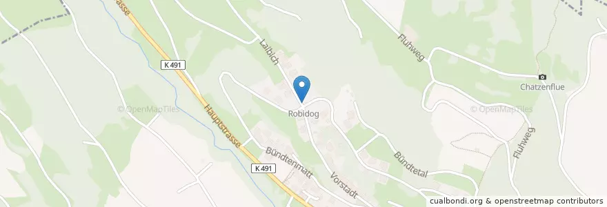 Mapa de ubicacion de Robidog en Suisse, Argovie, Bezirk Rheinfelden, Obermumpf.