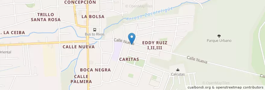 Mapa de ubicacion de Restaurante y Bar Las Colinas Sur. (Granada). en 尼加拉瓜, Granada, Granada (Municipio).