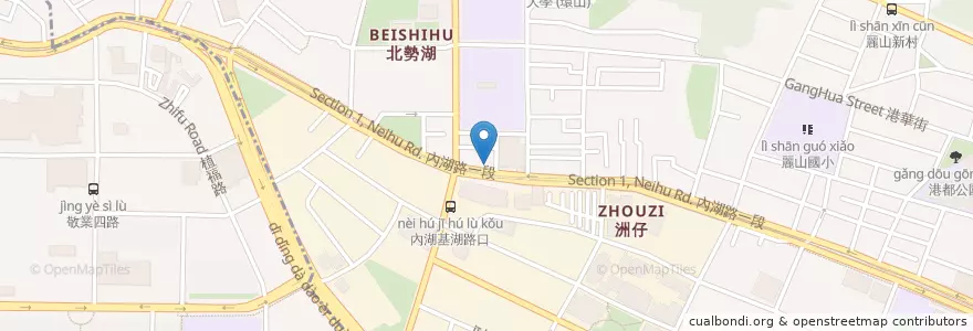 Mapa de ubicacion de McDonald's en 台湾, 新北市, 台北市, 内湖区.