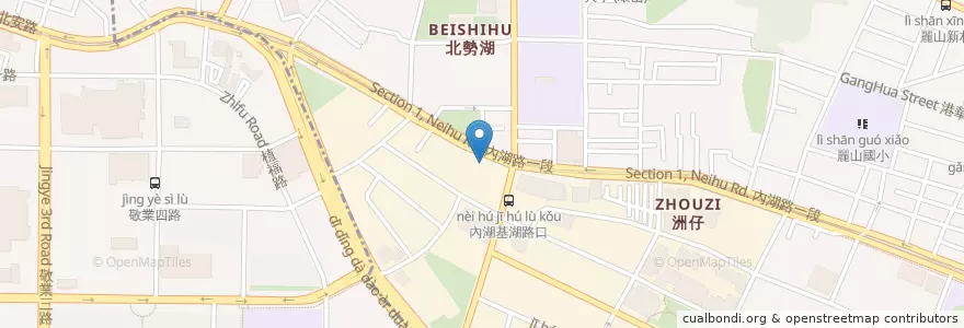 Mapa de ubicacion de 肯德基 en Taiwan, 新北市, Taipei, 內湖區.