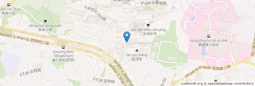 Mapa de ubicacion de 陽明大學圖書館1-4F en تایوان, 新北市, تایپه, 北投區.