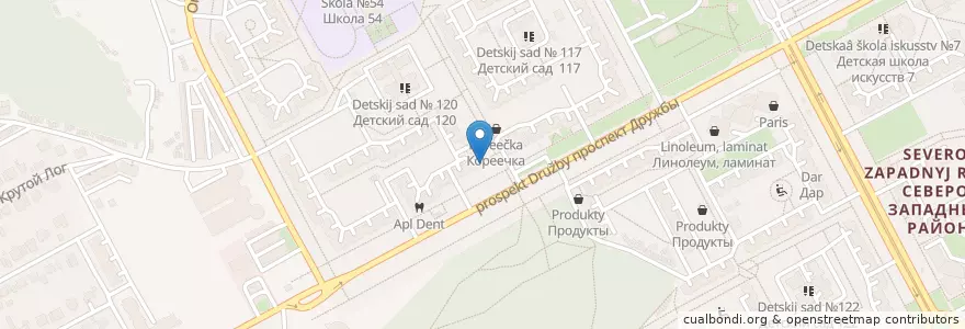 Mapa de ubicacion de Лаборатория en Russland, Föderationskreis Zentralrussland, Oblast Kursk, Курский Район, Городской Округ Курск.