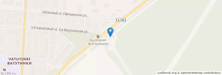 Mapa de ubicacion de Газпромнефть en Russland, Föderationskreis Zentralrussland, Moskau, Verwaltungsbezirk Nowomoskowski, Поселение Десёновское.