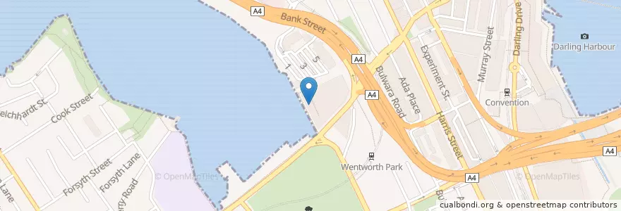 Mapa de ubicacion de Fish Market Sushi Bar en Australie, Nouvelle Galles Du Sud, Council Of The City Of Sydney, Sydney.