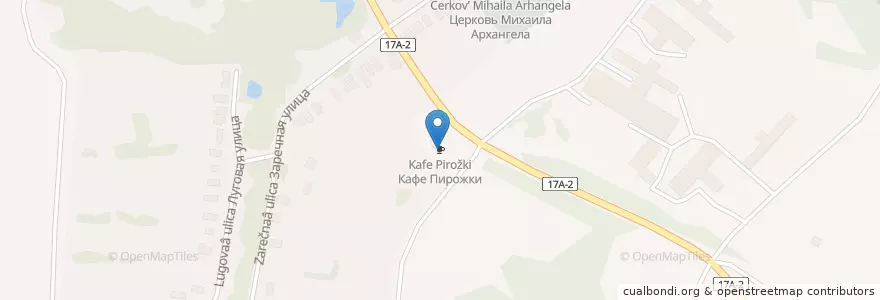 Mapa de ubicacion de Кафе Пирожки en Russie, District Fédéral Central, Oblast De Vladimir, Собинский Район, Воршинское Сельское Поселение.