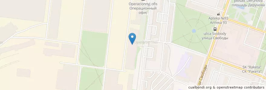Mapa de ubicacion de Научно-техническая библиотека НПО "Сатурн" en Rusia, Distrito Federal Central, Óblast De Yaroslavl, Рыбинский Район, Городской Округ Рыбинск.