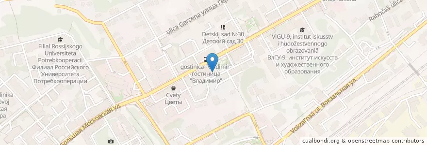 Mapa de ubicacion de Три пескаря en Russia, Distretto Federale Centrale, Владимирская Область, Городской Округ Владимир.
