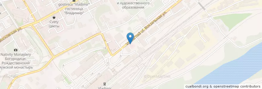 Mapa de ubicacion de Ветерок en روسيا, Центральный Федеральный Округ, فلاديمير أوبلاست, Городской Округ Владимир.