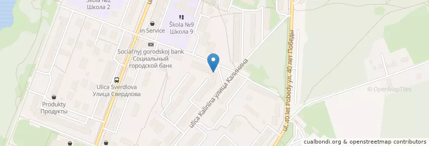 Mapa de ubicacion de Булочная на Калинина en ロシア, 中央連邦管区, モスクワ州, Городской Округ Балашиха.