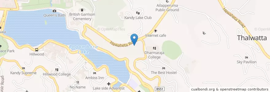Mapa de ubicacion de D.S Senanayake College en Sri Lanka, Central Province, Kandy District.