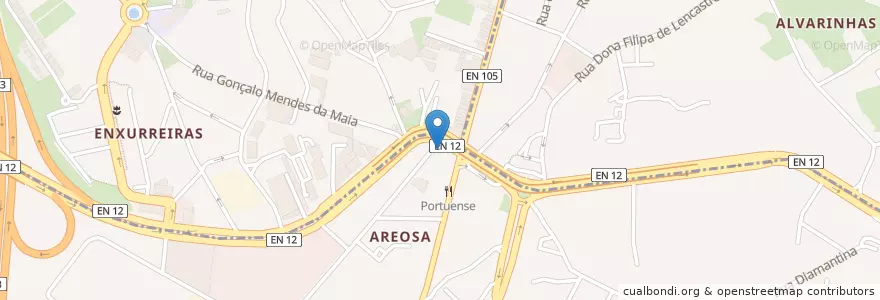 Mapa de ubicacion de A Sport en البرتغال, المنطقة الشمالية (البرتغال), Área Metropolitana Do Porto, بورتو.