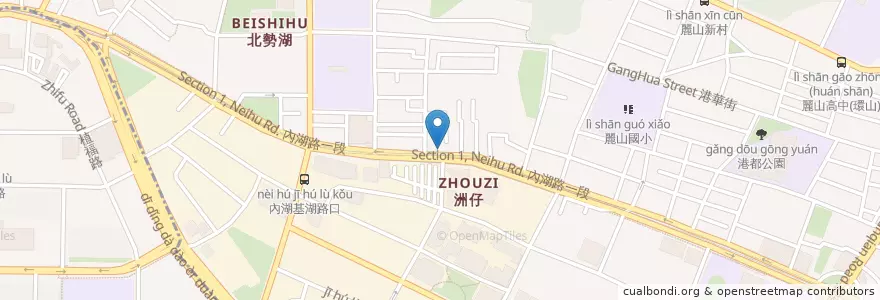 Mapa de ubicacion de 內湖西湖郵局 en تایوان, 新北市, تایپه, 內湖區.