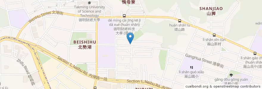 Mapa de ubicacion de 內湖安康家庭診所 en Тайвань, Новый Тайбэй, Тайбэй, Нэйху.