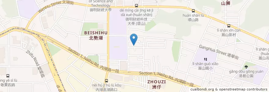 Mapa de ubicacion de 六姊刨冰 en Tayvan, 新北市, Taipei, 內湖區.