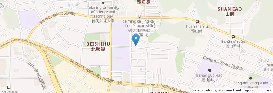 Mapa de ubicacion de 古早味土雞城 en 台湾, 新北市, 台北市, 内湖区.