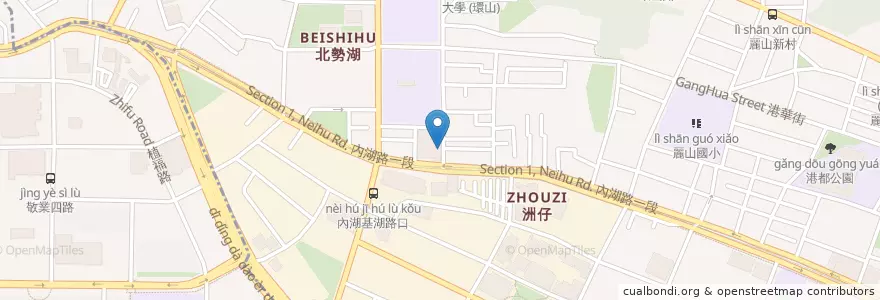 Mapa de ubicacion de 西湖市場 en Taiwan, 新北市, Taipé, 內湖區.