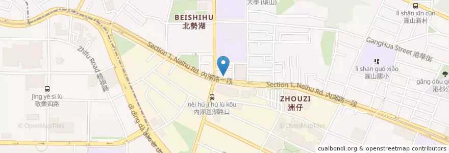 Mapa de ubicacion de 吉野家 en Taiwan, Nuova Taipei, Taipei, Distretto Di Neihu.
