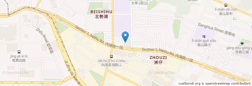 Mapa de ubicacion de 拉麵一番星 en تایوان, 新北市, تایپه, 內湖區.