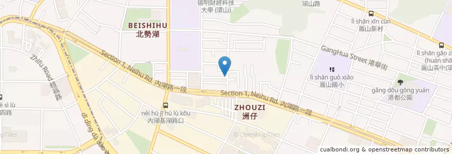 Mapa de ubicacion de 萬居易牙醫 en Taiwan, New Taipei, Taipei, Neihu District.
