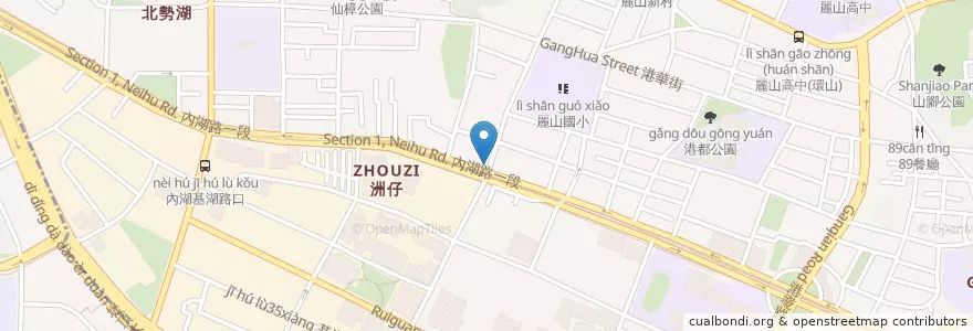 Mapa de ubicacion de 三商巧福 en Тайвань, Новый Тайбэй, Тайбэй, Нэйху.
