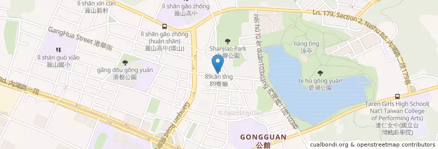 Mapa de ubicacion de 蜀一蜀二陶鍋 en 臺灣, 新北市, 臺北市, 內湖區.