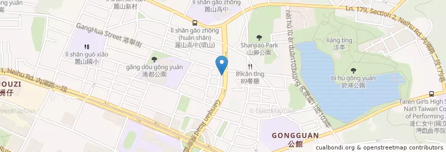 Mapa de ubicacion de 三媽臭臭鍋 en Taiwan, Nuova Taipei, Taipei, Distretto Di Neihu.