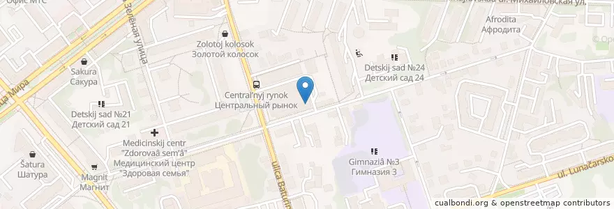 Mapa de ubicacion de Купеческий двор en Rússia, Distrito Federal Central, Владимирская Область, Городской Округ Владимир.