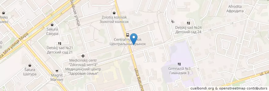 Mapa de ubicacion de Рослек en روسيا, Центральный Федеральный Округ, فلاديمير أوبلاست, Городской Округ Владимир.