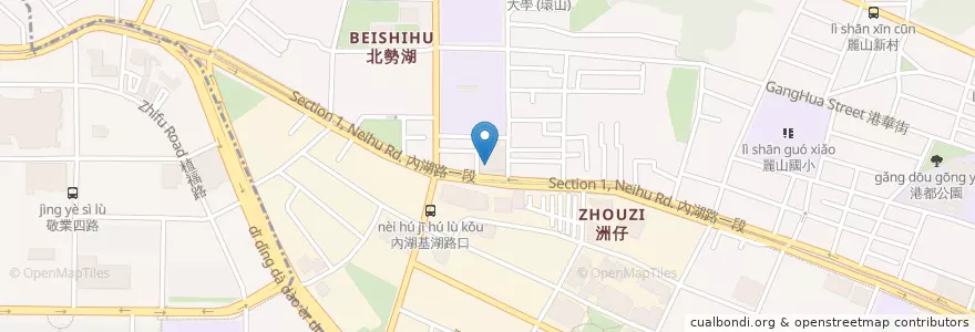 Mapa de ubicacion de 台北市捷運警察隊第三分隊 en Tayvan, 新北市, Taipei, 內湖區.