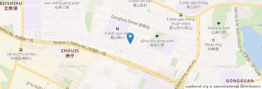 Mapa de ubicacion de 一峯牙醫 en 臺灣, 新北市, 臺北市, 內湖區.