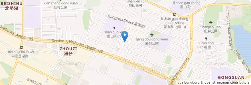 Mapa de ubicacion de 麗山永和豆漿清粥 en 臺灣, 新北市, 臺北市, 內湖區.