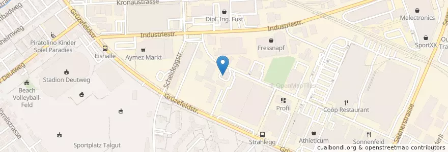 Mapa de ubicacion de Alto en 瑞士, 蘇黎世, Bezirk Winterthur, Winterthur.