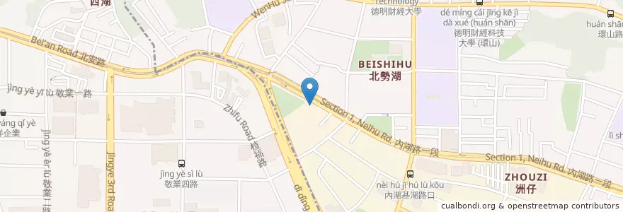 Mapa de ubicacion de 渣打銀行 en Tayvan, 新北市, Taipei, 內湖區.