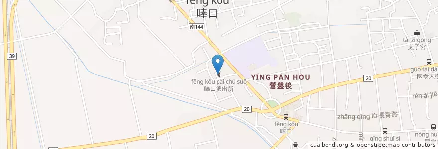 Mapa de ubicacion de 唪口派出所 en 타이완, 타이난 시, 신화구.