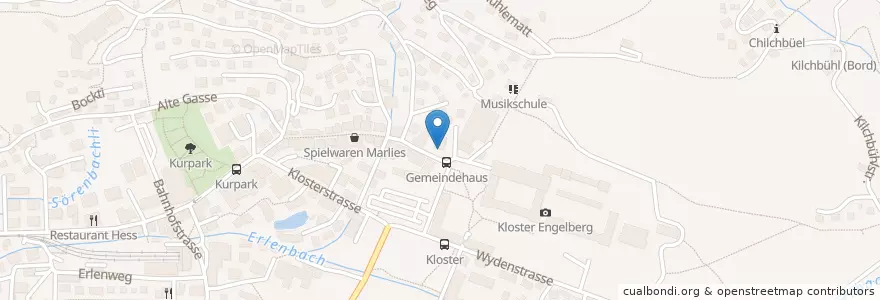 Mapa de ubicacion de Al Monastero en Schweiz/Suisse/Svizzera/Svizra, Obwalden, Engelberg.