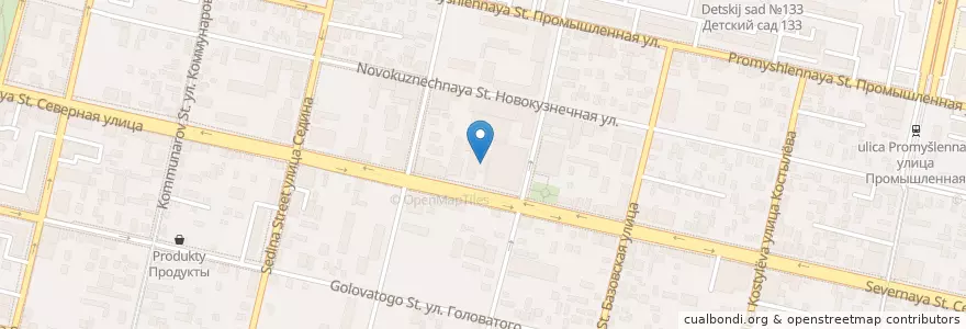 Mapa de ubicacion de Европа en Russia, South Federal District, Krasnodar Krai, Krasnodar Municipality.
